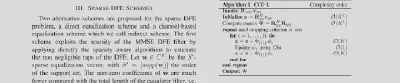 SER performance of direct equalization schemes as a function of training sequence length.